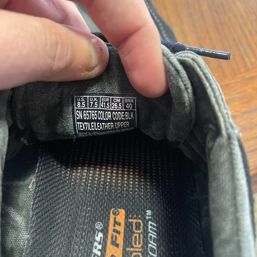 Skecher Shoes Relaxed Fit Memory Foam Gray Fashion Sneakers Fabric 65765 SZ 8.5 - Picture 6 of 7